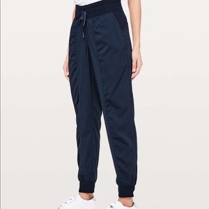 Brand New Lululemon Navy Nylon Joggers Pants!
